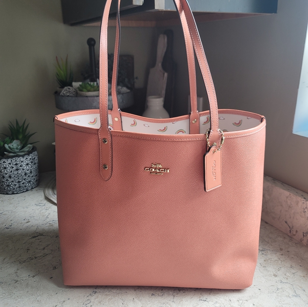 Coach reversible tote
